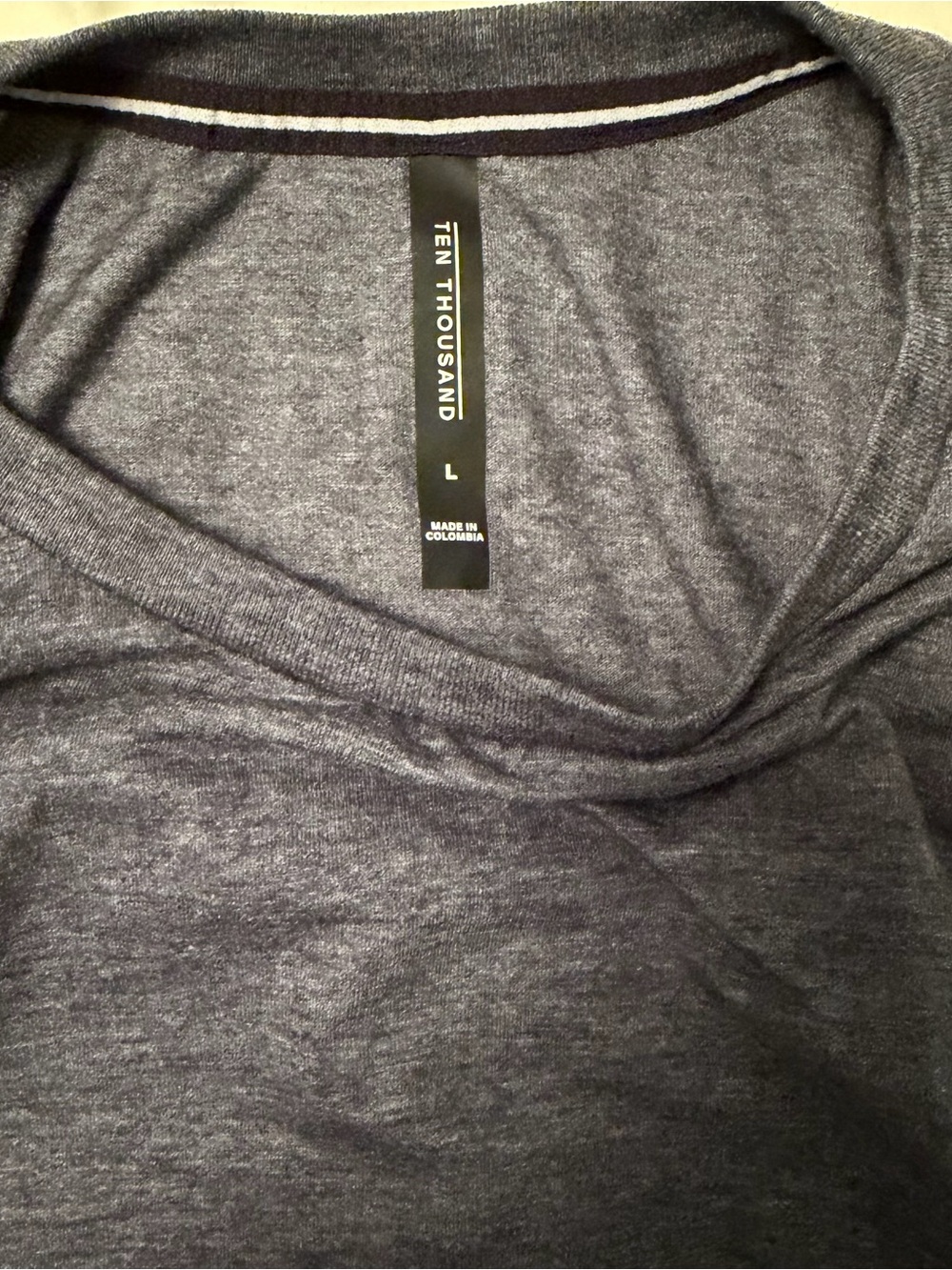Ten Thousand Men's Heather Dark Gray Crewneck Tee